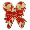 Large Crossed Candy Canes Lapel Pin